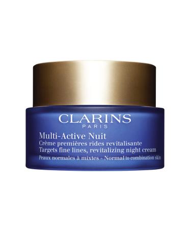 Clarins Multi-Active Night Cream | Multi-Tasking Anti-Aging Moisturizer | Targets Fine Lines | Revitalizes  Tones and Nourishes | Hydrates and Smoothes | Normal To Combination Skin Types | 1.6 Ounces