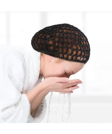 4Pcs Crochet Hair Nets for Sleeping - Soft Rayon Knit Snood Hat Mesh Hair Net - Hair Accessories 5.6in*5.6in - Buy Online on SooperMarket.com