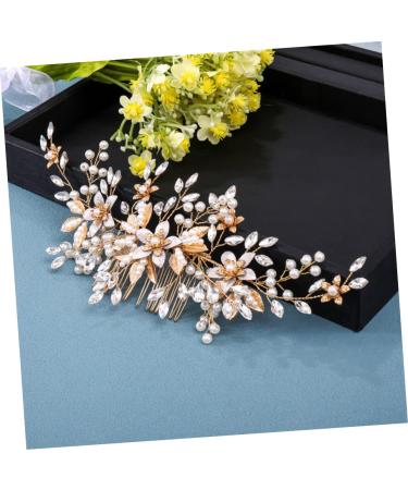 BELLIFFY Headgear Bride Wedding Hair Comb Bridal Flower Hair Comb Wedding Headdress Wedding Pearl Hair Comb Bridal Headpieces for Wedding Bridal Hair Accessories Wedding Hair Accessories - Buy Online on SooperMarket.com