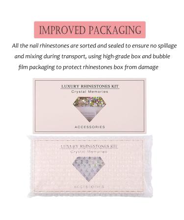 600 Clear Diamonds + 2500 Flat Rhinestones Kit for Nail, Shoes, Clothes, Jewels - DIY Nail Art Decorations - Buy Online on SooperMarket.com