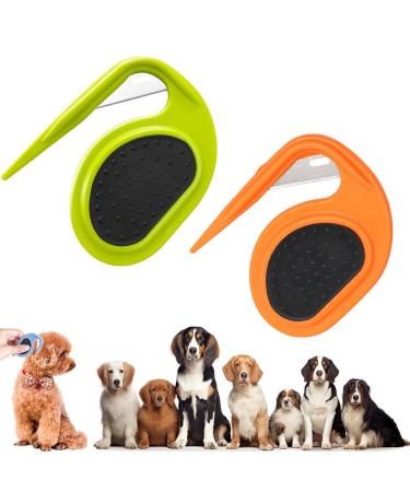 Remove the knot comb for cats cats knot knot remote cat Pet Dematting Combs Knotting Comb pet knot comb de-filtering tools for dogs and cats (2PCS-C)