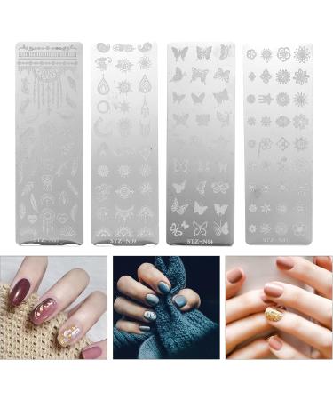 Beaupretty 4 Leaves Nail Stamp Board - Vintage Nail Art Stamps & Templates for Stunning Manicures | International Shipping Available - Buy Online on SooperMarket.com