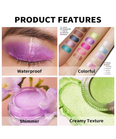 Oulac Glitter Eyeshadow Blue | Waterproof Elder Duo Highlighter | Vegan & Cruelty-Free | Durable Transparent Finish - Buy Online on SooperMarket.com