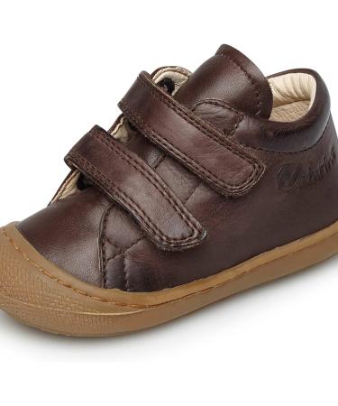 Naturino Cocoon VL Leather First-Steps Shoes - 4.5 UK Brown - Buy Online on SooperMarket.com