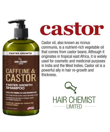 Hair Chemist Caffeine & Castor Shampoo & Conditioner Set - 33.8 oz | International Shipping Available - Buy Online on SooperMarket.com