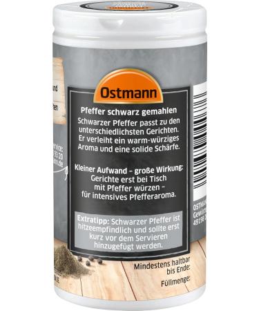 Buy Ostmann Black Pepper Ground 40g - Pack of 2 | Premium Quality | International Shipping - Buy Online on SooperMarket.com