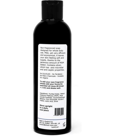 Silver-MSM Liquid Soap 200 ml - Buy Online on SooperMarket.com