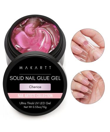 15ML Makartt Solid Nail Glue Gel for Soft Gel Tips | Strong Builder Gel for Press On, Acrylic, Fake Nails | UV Light Cured | Nail Strengthening and Art DIY - Buy Online on SooperMarket.com