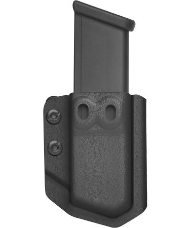 Amberide Universal Mag Carrier IWB/OWB KYDEX Magazine Holster Fit: 9mm/.40 Double Stack - 9mm/.40 Single Stack - .45ACP Double Stack - .45ACP Single Stack Black 9mm/.40 Double Stack Mag Carrier - Buy Online on SooperMarket.com