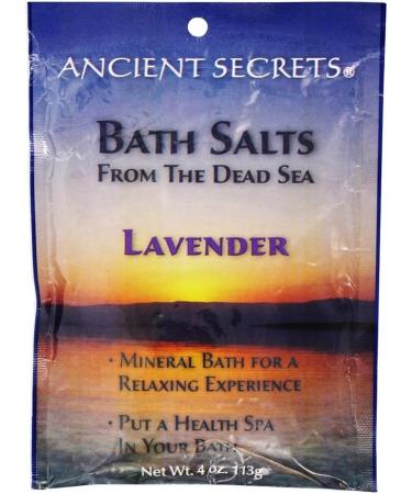 Organic Lavender Bath Salts - Ancient Secrets 4 Ounce - Buy Online on SooperMarket.com