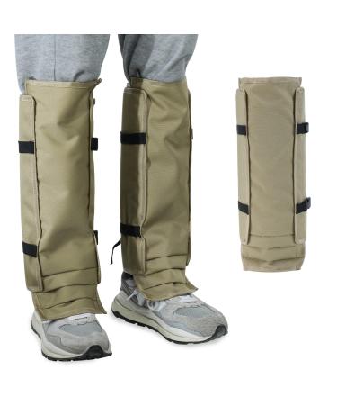 Patioer Snake Gaiters Waterproof Snake Guards Snake Bite Protection for Lower Legs, Snake Proof Gaiters for Men Women, Adjustable Snake Chaps or Hunting Hiking Farm Working