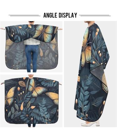 Kigai Butterfly Leaf Barber Cape - Professional Waterproof Hair Cutting Cape for Men & Women with Adjustable Snap Closure | Salon Essential - Buy Online on SooperMarket.com