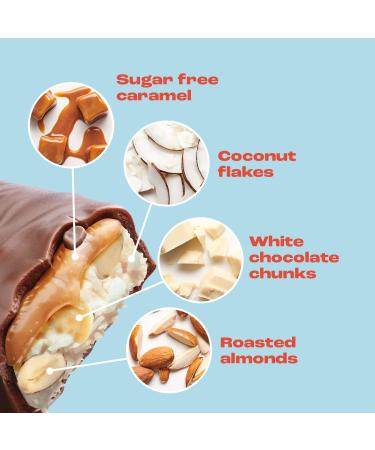 Ahead ACHIEVE Keto Chocolate Bars 18x35g Coconut Almond | Low Carb, Sugar Free, 100% Natural with MCT-Fats | Keto & Healthy Snacks 18 Count - Buy Online on SooperMarket.com