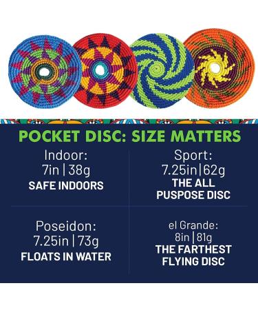 Pocket Disc Buena ONDA MayaFlya - Flexible Frisbee for Dogs - Ultimate Sports Game for Indoor and Outdoor Fun (7 inch, 38g) - Buy Online on SooperMarket.com