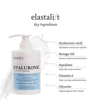 Elastalift Hyaluronic Acid Moisturizer Body Lotion - Anti Aging Skin Care Cream for Wrinkles, Sagging Skin, Cellulite & Stretch Marks - 15 Fl Oz - Buy Online on SooperMarket.com