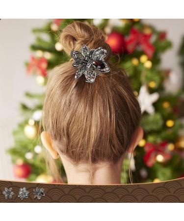 WSERE Set of 3 Mini Rhinestone Hair Jaw Clips for Women Girls - Non Slip Exquisite Claw Clip - Easy to Match - Multicolor - Pack of 3 - Buy Online on SooperMarket.com