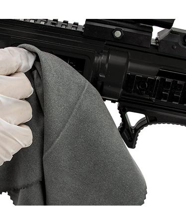 3PCS 12'' Lint-Free Silicon Gun Cleaning Cloths - Gray Silicon Rags for Polishing and Cleaning Guns - Buy Online on SooperMarket.com