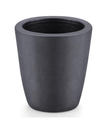 6kg Silicon Clay Graphite Crucible, Crucibles for Melting Metal, Black Foundry Cup Smelting Furnace for Gold Silver Copper Brass Aluminum Metal Refining