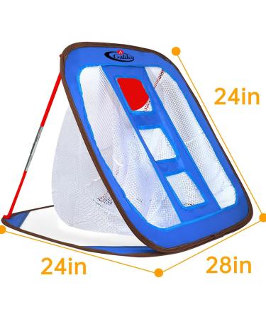 Gagalileo Pop Up Golf Chipping Net - Collapsible 24x28 Target with 12 Foam Balls (Noble Blue) - Buy Online on SooperMarket.com