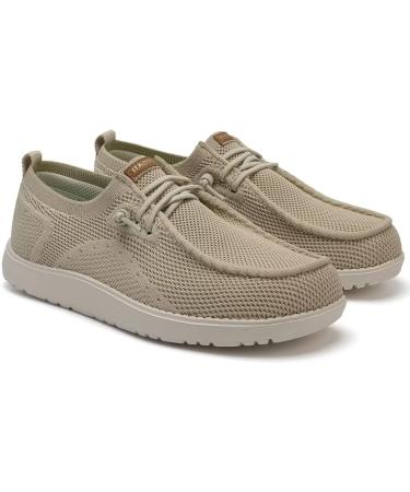 ITAZERO Women's Wide Walking Shoes - Slip On Loafer with Arch Support | Diabetic Women's Shoes Wide Width 11 Wide Beige - Buy Online on SooperMarket.com