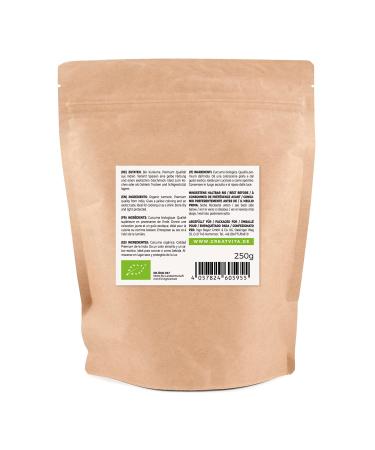 GreatVita Organic Turmeric Powder 250g - Pure Curcumin Root 100% Natural & Finely Ground - Buy Online on SooperMarket.com