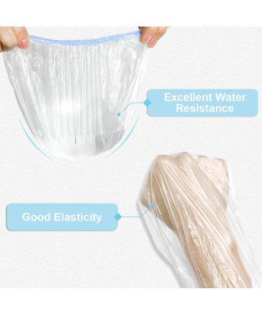 Buy MIS.MOON 135 Disposable Shower Hoods - 52cm Elastic Thick Transparent Hair Caps for Women | Ideal for Travel & Home Use | Colorful & Convenient - Buy Online on SooperMarket.com