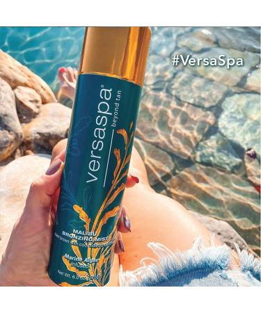Versa Spa MALIBU Bronzing Mist Sunless Self Tanner 6 oz - Warm Brown & Cool Violet Undertones for Body & Face - Malibu Shade - Buy Online on SooperMarket.com