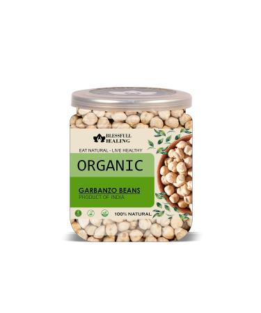 Blessfull Healing Organice GARBANZO Beans 1 lb (453 Gram)