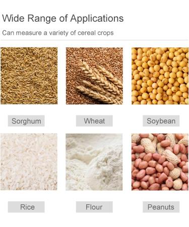TK100GF Grain Flour Moisture Meter Starch Moisture Tester Corn Wheat Rice Bean Paddy Flax Oats Powder Moisture Meter Analyzer with LCD Display Sensitive Probe 11 Kinds Grain Flours Humidity Tester - Buy Online on SooperMarket.com