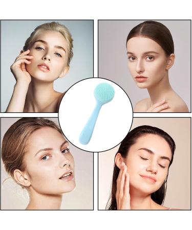 Neamou Silicone Face Scrubber | Silicone Manual Facial Cleansing Brush - Manual Facial Cleansing Brush Skin Friendly Waterproof Face Cleaning Scrubber Blue - Buy Online on SooperMarket.com
