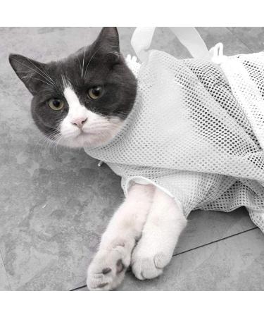 Nio Hong Cat Handbag - Anti-Bite Bathing & Showering Mesh Bag for Cats | Convenient Care for Grooming Medication & Nail Trimming - Buy Online on SooperMarket.com