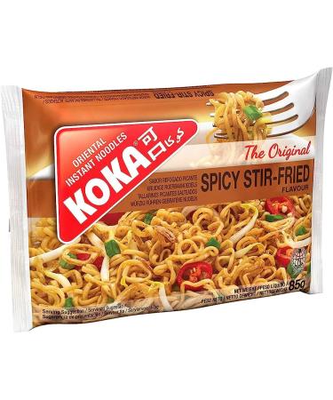 Koka Oriental Style Instant Noodles - Pack of 30 | Stir-Fry Flavour - Quick Snack or Meal Accompaniment - Ready in 2 Minutes - 85g Each