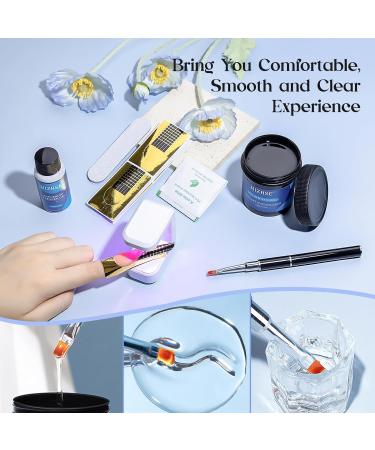MIZHSE 100ML Nail Builder Gel Kit - LED Clear Hard Gel for Nail Extension & Strengthening | Perfect for Salon & Home DIY - Buy Online on SooperMarket.com