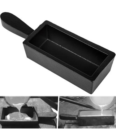 100 oz Troy Ounce Gold Bar Loaf Cast Iron Ingot Mold Perfect for Custom Smelting Pouring Melting Casting Refining Gold Silver Copper Aluminum Brass Precious Metals 100 Ounces