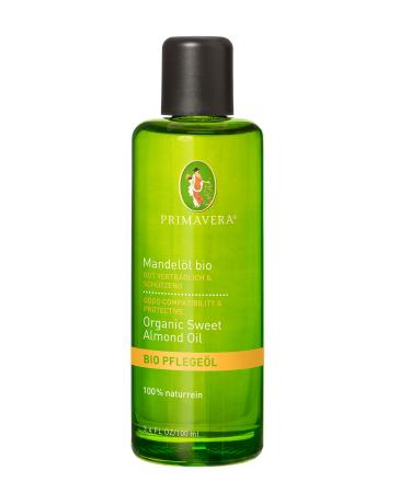 PRIMAVERA care oil almond oil organic 2 x 100 ml - aroma oil natural cosmetics - nourishing moisturizing - vegan 100 ml (pack of 2)