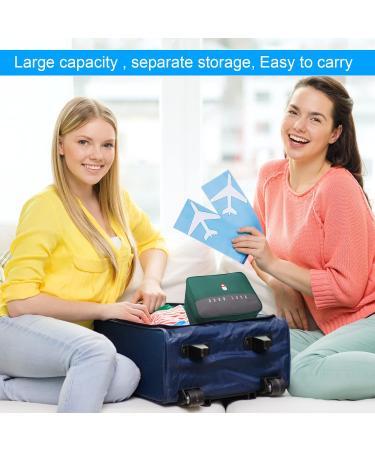 Buy Medicine Pocket Travel Pharmacy Bag - Large Capacity Waterproof First Aid Storage (2 Stk Green) | Portable Medication Organizer for Home & Travel - Buy Online on SooperMarket.com