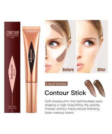 Dark Brown Liquid Contour Beauty Wand | Waterproof Matte Makeup Stick | Natural Matte Finish - 0.5oz - Buy Online on SooperMarket.com