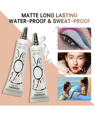 LOKFAR 2 Pack Matte Eyeshadow Primer for Oily Lids - White Eyeshadow Base for Long Lasting & Crease-free Eye Makeup - Waterproof & Smudge-proof Formula - Set A (0# White) - Buy Online on SooperMarket.com