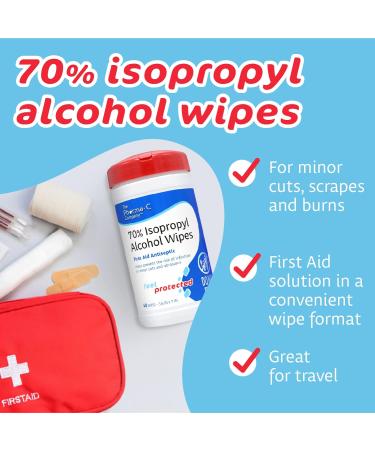 Pharma-C-Wipes 70% Isopropyl Alcohol Wipes Case of 6 Canisters - Made in the USA - Buy Online on SooperMarket.com