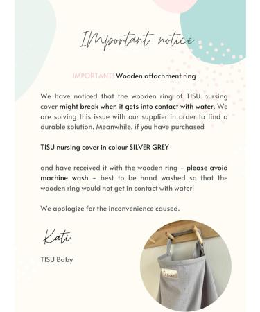 Nursing Cover for Baby Breastfeeding & Pumping | Multi-Use Car Seat Stroller Cover | Soft Organic Muslin Cotton Apron & Shawl | Pastel Colors - Light Grey - Buy Online on SooperMarket.com