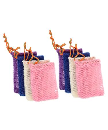 FRCOLOR 16 Pcs Soap Bag Foaming Net Straighten Toenails Natural Soaps Dr Sasquatch Rack Sack Refill Bags Sisal Soap Loofahs Bath Scrubber for Body Drawstring Nylon Storage Bags
