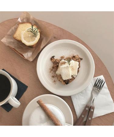 Serving Plates Cake Plate Dessert Plate Plain White Dinner Plate Restaurant Kitchen Regular Dinner Plate Compact Disc Coffee Shop Dessert Flat Plate for Appetizer Dinner and Desserts (Size : CH) Small - Buy Online on SooperMarket.com