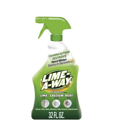 Lime-A-Way Bathroom Cleaner, 32 fl oz Bottle, Removes Lime Calcium Rust