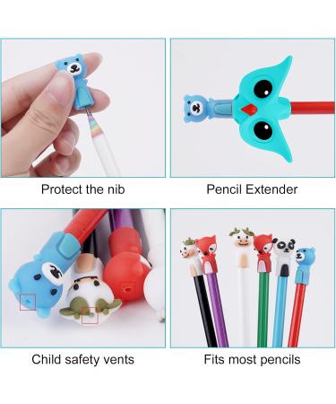 Buy Vicloon Ergonomic Pencil Handles - 3 Writing Aids for Kids Includes 6 Cartoon Pen Caps & Owl Design (Green) - Perfect for Right & Left-Handers | International Shipping Available - Buy Online on SooperMarket.com