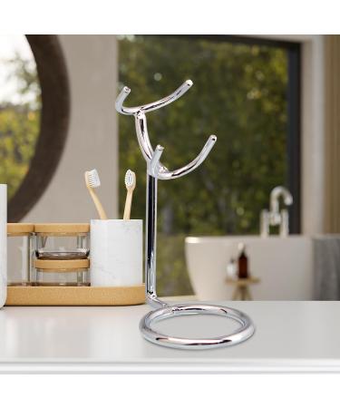 Mag Ideal Brush Stand Hanger | Rust-Free Stable Razor Accessories for Men's Salons - Silver - Buy Online on SooperMarket.com