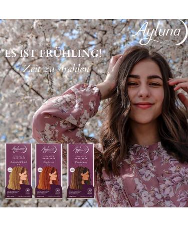 Ayluna Plant Hair Color 20 Honey Blonde - Vegan Ammonia-Free 100% Gray Coverage with Henna & Botanicals | 100g Pack - Buy Online on SooperMarket.com
