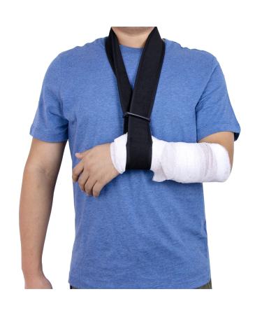 yeloumiss Arm Sling Super Soft Foam Shoulder Support Sling Lightweight Simple Shoulder Immobiliser Support for Women and Men for Right Left for Wrist Hand Elbow Arm Injured 21.65 inch
