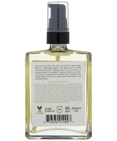 Farmhouse Fresh Citrus Cilantro Body Oil 4 Fl Oz | Nourishing & Refreshing Skincare | International Shipping Available - Buy Online on SooperMarket.com