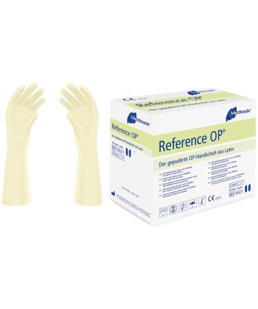 Reference OP Surgical Glove in Pure Latex Sterile Powdered Size 8.5 x50pairs