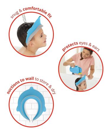 Skip Hop Moby Bath Visor for Kids - Blue | Baby Shower Cap Shield - Buy Online on SooperMarket.com